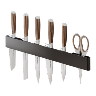 厨房刀架置物架不锈钢免打孔壁挂刀座收纳架插刀家用置放菜刀架子