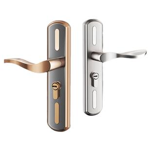 卧室门锁室内家用通用型房门木门锁具免改孔可调节门把手旧门换锁