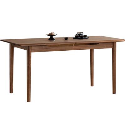 源氏木语家用新中式黑胡桃木茶桌