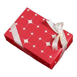 ISUKA一树家|璀璨流光红色礼物包装纸大尺寸情人节新年喜庆伴娘结婚生日伴手礼盒高级感花束礼品纸彩纸丝带