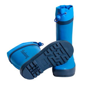 儿童雨鞋男孩女款雨靴防滑高筒2025新款雨衣水鞋中大童轻便水