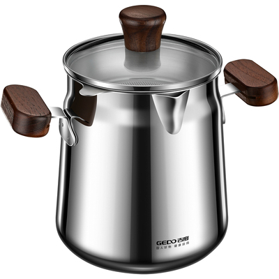 【真304钢】滤油壶带滤网猪油罐