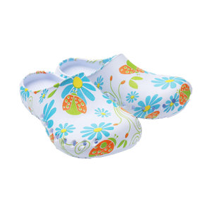 2017防滑防护鞋平底手术室拖鞋 护士包头实验鞋花色厚底鞋洞洞鞋