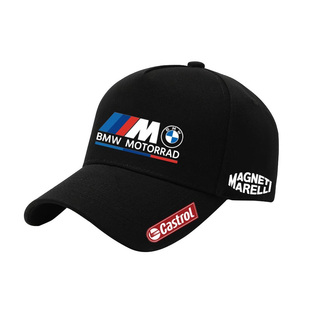 定制M摩托车S1000RR赛车服BMW车标棒球帽子夏季男遮阳吸汗防晒款