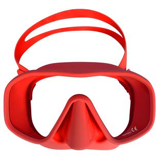 TinyMola面镜无框液态硅胶玻璃镜潜水镜浮潜面罩呼吸管套装防雾贴