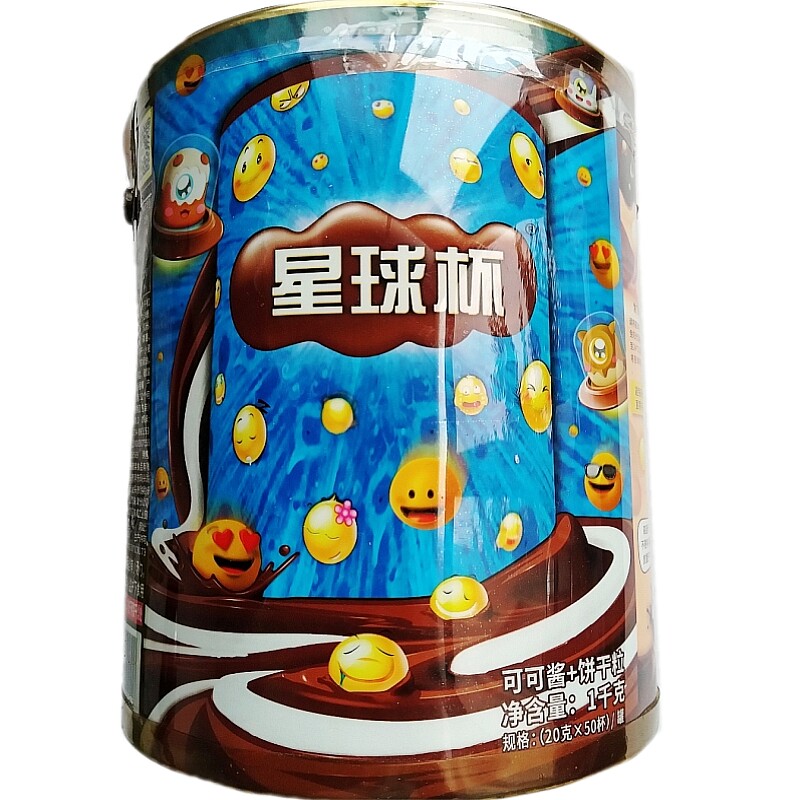 甜甜乐星球杯巧克力饼干1000g