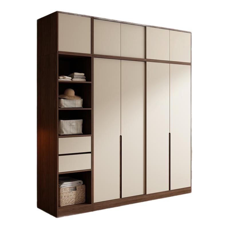木兜家具中古风黑胡桃色实木衣柜