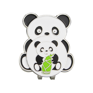 高尔夫马克 熊猫Mark 高尔夫球帽帽夹 球位标 标记球位 配件