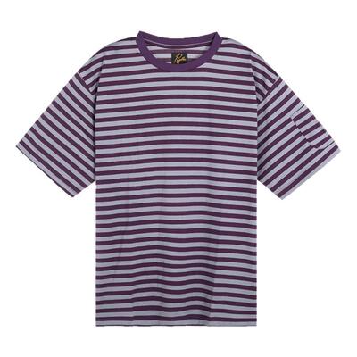 Needles春夏男士休闲条纹短袖圆领T恤银泰百货精品 301574
