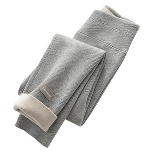 女童打底裤加绒秋冬外穿女宝宝长裤儿童冬季修身黑色洋气纯棉裤子