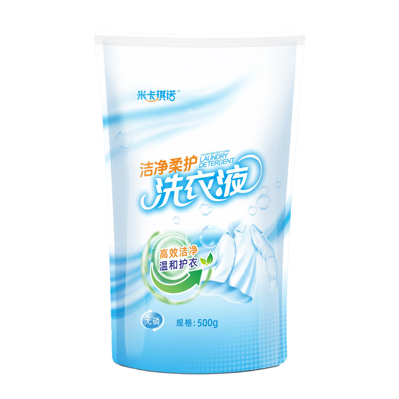 米卡琪诺洁净柔护儿童宝宝洗衣液500ml/袋