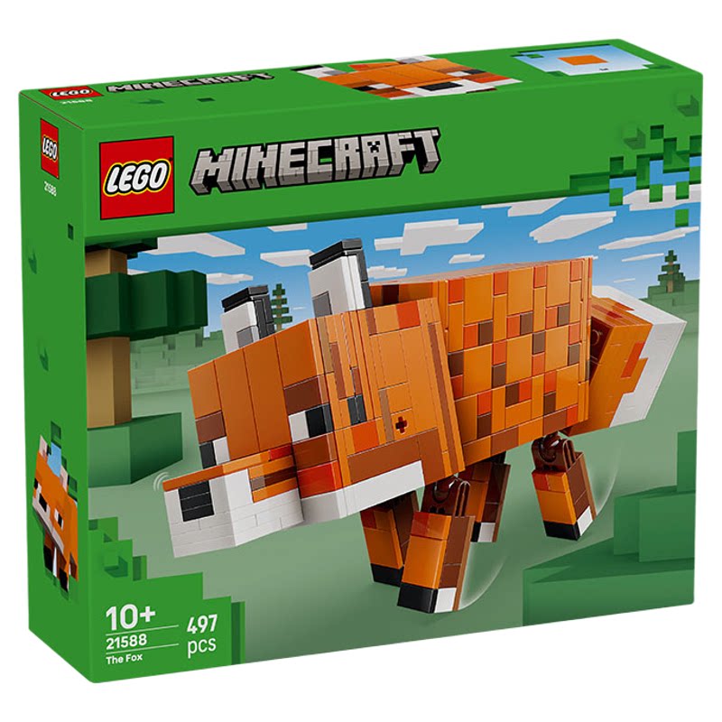LEGO乐高21588我的世界系列狐狸