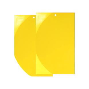 黄板双面粘虫板蓟马纸贴黄蓝飞虫小黑飞果园沾果蝇诱捕器粘板大棚