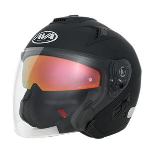 AVA半盔摩托车头盔四分之三盔踏板机车男女双镜片拉力越野JET四季