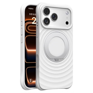相机按键全包]铂信纯色波漾液态硅胶支点壳适用苹果17promax手机壳iPhone16pm情侣Magsafe带磁吸支架透明防摔