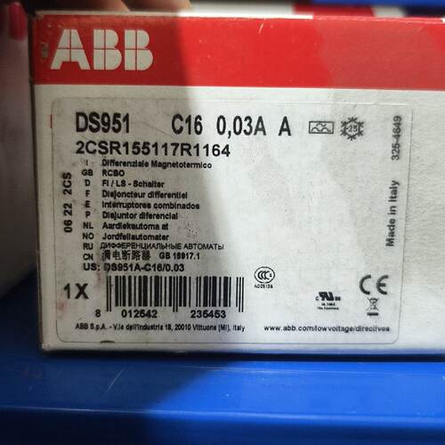 【请询价】全新ABB漏电断路器 DS951 C16 0.03A