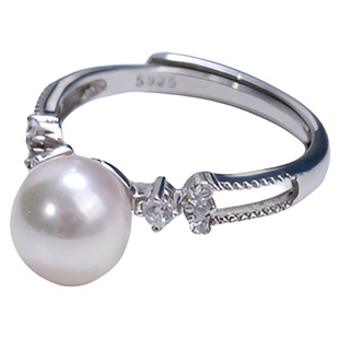 ANGEPERLE/天使之泪海水珍珠Akoya戒指S925银轻奢小巧百搭精致