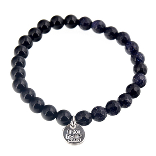 lifeholic小众设计TPW绿眼石玛瑙多宝925银牌手链潮男情侣配饰ins