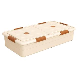 床底收纳箱家用抽屉式可移动收纳盒杂物衣服收纳储物床下整理箱子