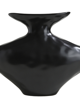 侘寂风陶瓷花瓶轻奢高级感小众客厅电视柜桌面家居装饰插花器摆件