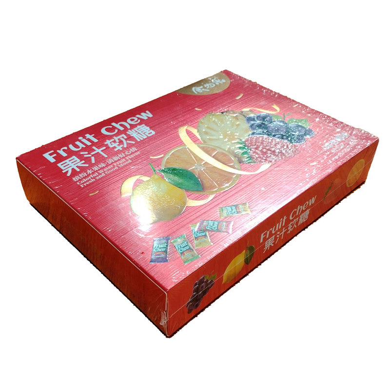 食为乐428g果汁软糖礼盒装草莓柠檬葡萄综合果味糖果零食年货送礼