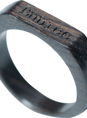 紫光檀刻字手工定情信物木戒指