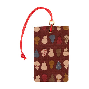 秋寄2025年新款手工纯棉布艺学生饭卡套公交工牌证件地铁门禁卡包