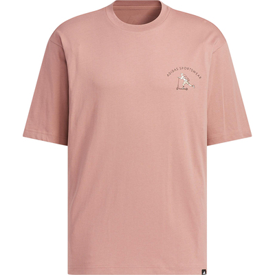 阿迪达斯男士宽松日常透气短袖