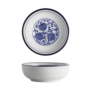 青花陶瓷调料碟创意调味碟家用餐具烤肉火锅酱料碟醮碟商用小吃碟