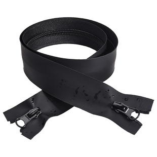 羽绒服防水拉链冲锋衣防晒服防风拉锁双头反装反向无缝隐形拉链条