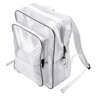 全PVC无尘包17寸18寸韩版大号透明双肩包洁净室防静电耐磨工具包