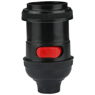 车床管接带开关灯头灯座机床工作灯头E27加厚螺口悬吊灯螺纹外壳