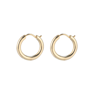 素圈耳环圈圈ins风耳圈高级感耳钉2025新款爆款纯银针耳饰耳扣女