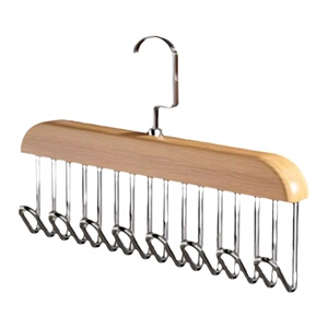 木质吊带衣架多功能内衣背心收纳神器家用宿舍实木挂钩波浪晾衣架