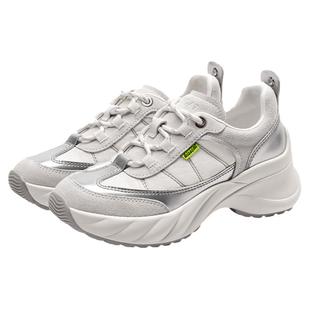 万茜/美洋同款接吻猫[漫步老爹鞋]增高厚底运动鞋小白鞋老爹鞋女