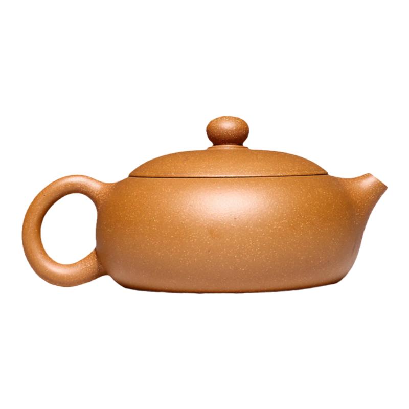 宜兴紫砂壶纯全手工扁西施段泥茶壶家用功夫茶具小容量单壶180ml