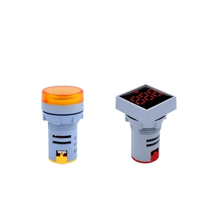 LED指示灯信号灯AD16-22交流数显电流电压表频率表赫兹表双显22mm