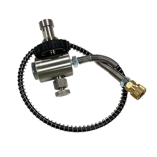 正品 高压3L6.8L9L碳纤维气瓶大转小充气接头30MPA气罐大转小转接