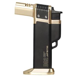 JIFENG季风黑金单火喷枪防风手握喷火式直冲可充气焊枪雪茄打火机