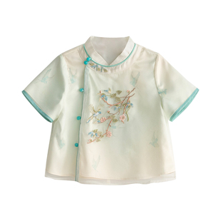 汉服男童2026夏款儿童中国风古装裤子套装男孩中秋表演服男宝唐装