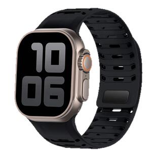 适用iwatch10/11手表磁吸表带新款ultra2/3苹果s7表带s8watchs高级表带se硅胶7活力绿5运动46/45mm49夏季女款