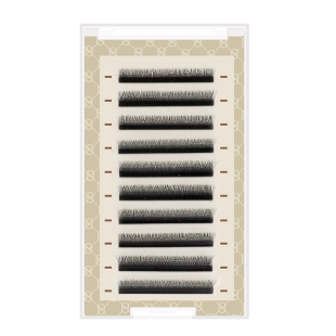 吉黛儿w型嫁接睫毛浓密自动开花睫毛 Y型加密网状交叉水貂毛超软