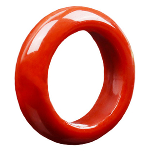 天然原矿南红玛瑙满肉跑环面包圈圆环文玩佛珠星月菩提项链配饰