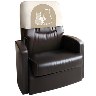 椅子靠背套罩装饰后背头枕盖布半截躺摇办公老板凳实木餐桌大班座