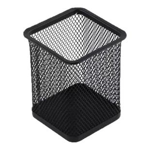 晨光金属笔筒办公室收纳盒桌面摆件摆设黑色笔桶架ins风时尚简约创意多功能学生实用笔盒办公文具书桌置物架