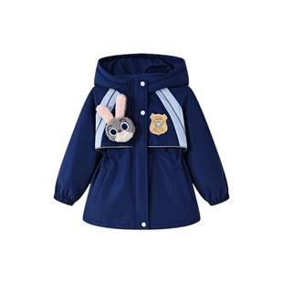 Disney/迪士尼朱迪警官女童棉服2025年新款冬季夹棉加厚儿童上衣