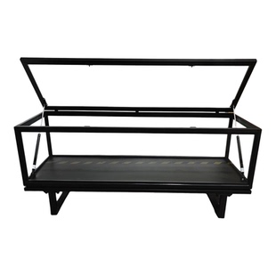 轻奢电视柜透明钢化玻璃柜适用乐高手办收纳展示柜落地收藏储物柜