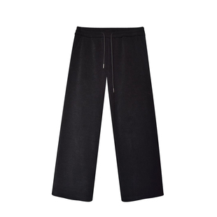 120斤的大杨 雪尼尔加绒阔腿裤女2025秋冬小个子窄版大码直筒裤子