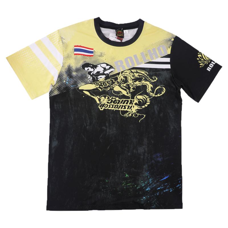 UFC泰拳击训练运动T恤武术格斗健身MMA搏击速干弹力亲肤短袖凉爽