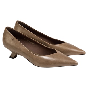 fed尖头单鞋秋季新款女鞋一脚蹬职业通勤鞋真皮鞋女S0820-ZCB513